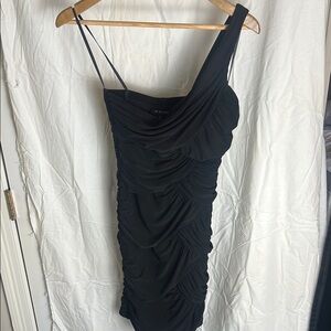 Elegant Black One Shoulder Dress